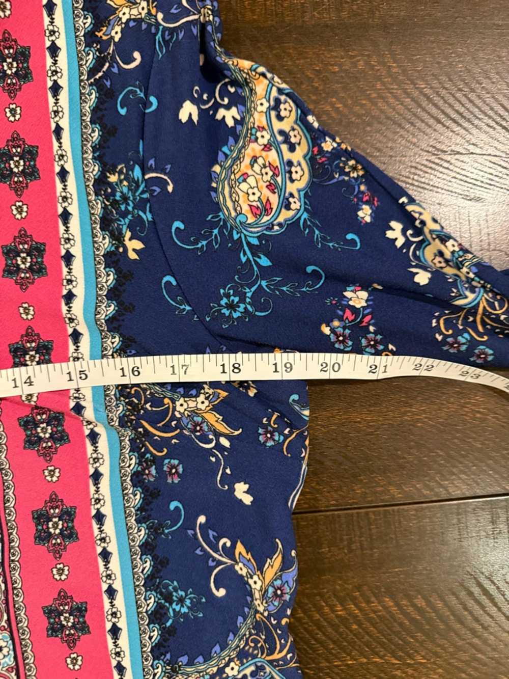 Chico’s Medallion Paisley Tie Sleeve Shift Dress Size 1 (M) - Picture 11 of 15